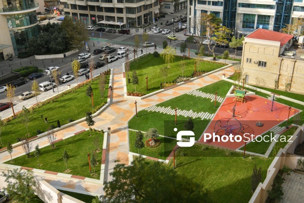 Nəsimi rayonunda yeni salınan park