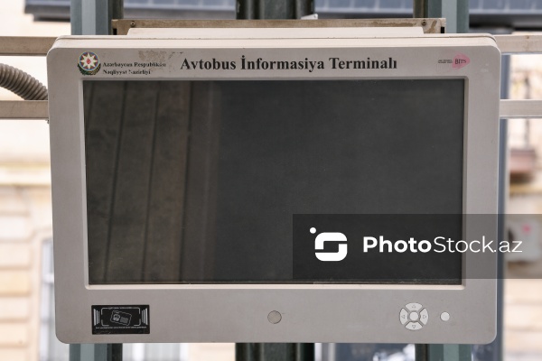 NİİM-in işləməyən avtobus informasiya terminalları