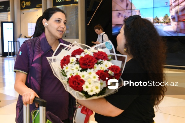 Olimpiadada yüksək mübarizə əzmi göstərərək vətənə qayıdan Yaylagül Ramazanova