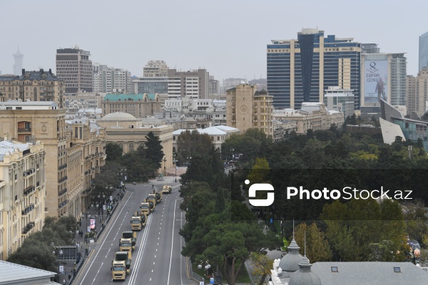 Zəfər Gününə həsr olunmuş hərbi parada hazırlıq məşqlərinin ikinci günü