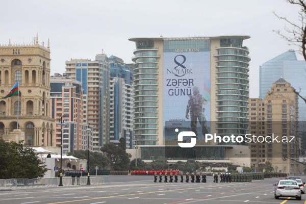 Zəfər Gününə həsr olunmuş hərbi parada hazırlıq məşqlərinin ikinci günü