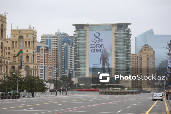 Zəfər Gününə həsr olunmuş hərbi parada hazırlıq məşqlərinin ikinci günü