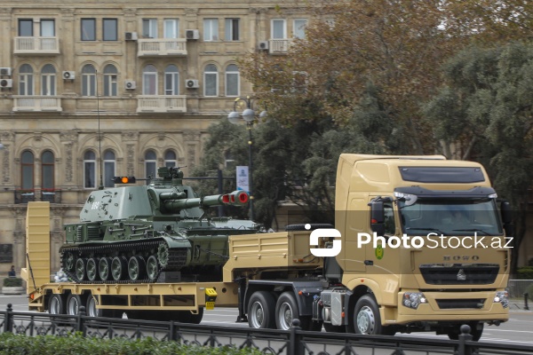 Zəfər Gününə həsr olunmuş hərbi parada hazırlıq məşqlərinin ikinci günü