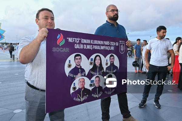 Paris Yay Paralimpiya Oyunlarında medal qazanmış Azərbaycan idmançıları Vətənə dönüblər