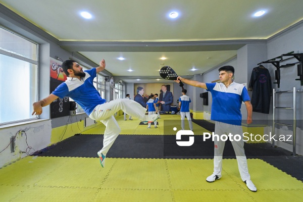 Azərbaycan para taekvondoçularının məşq prosesi