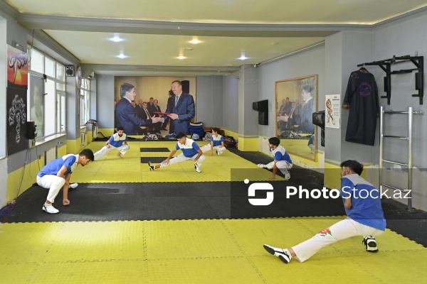 Azərbaycan para taekvondoçularının məşq prosesi