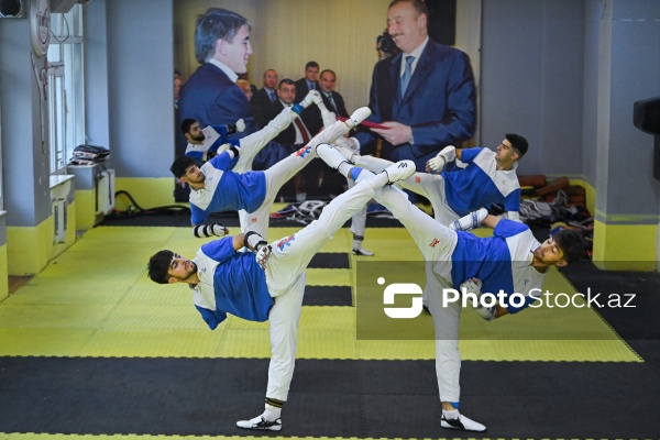 Azərbaycan para taekvondoçularının məşq prosesi