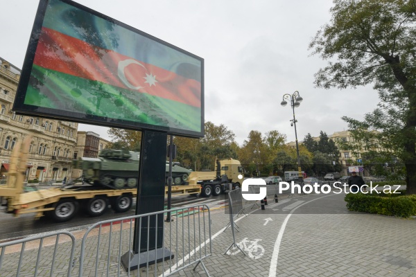 Paytaxt Bakıda Zəfər paradı öncəsi hazırlıq işləri