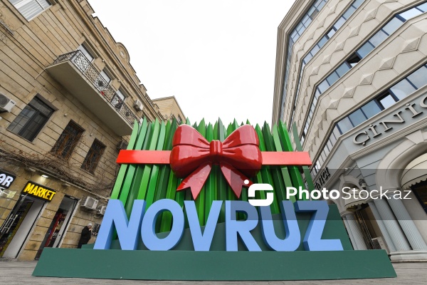 Paytaxt küçələrində Novruz bayramına hazırlıq işləri
