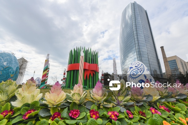 Paytaxt küçələrində Novruz bayramına hazırlıq işləri