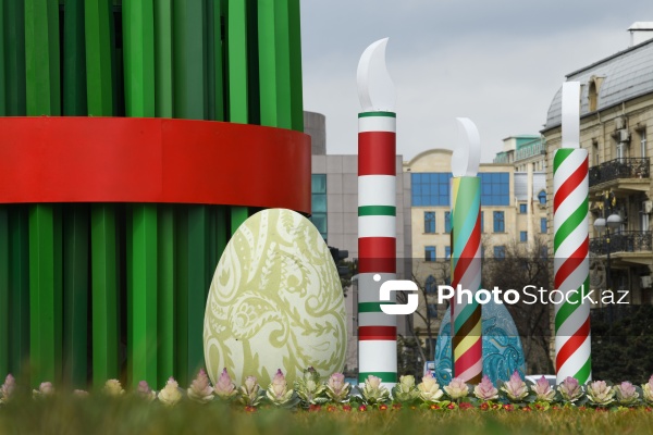 Paytaxt küçələrində Novruz bayramına hazırlıq işləri