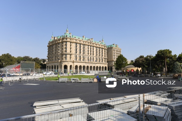 Paytaxtda “Formula-1” üçün son hazırlıq işləri