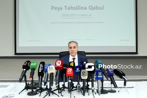 İlqar Bayramlı - Peşə Təhsili üzrə tələbə qəbulu və yeni yaradılan ixtisaslarla bağlı keçirilən brifinq