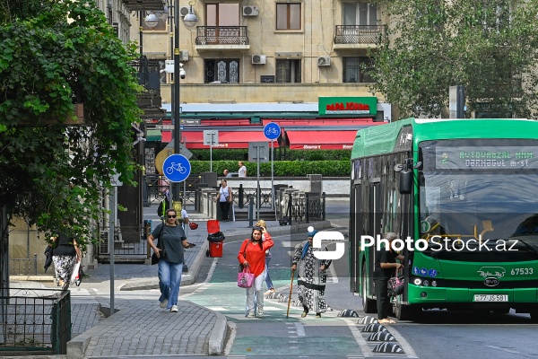 Piyadaların və avtomobillərin istifadəsində olan velosiped zolaqları