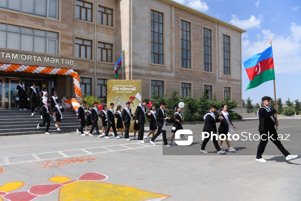 Qala qəsəbəsindəki 216 nömrəli tam orta məktəbdə “Son zəng”