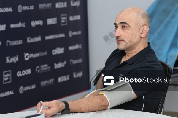 Elçin İbrahimov - "Global Media Group"da keçirilən qanvermə aksiyasında