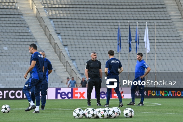 "Qarabağ"ın "Dinamo” ilə baş tutacaq oyundan öncəki mətbuat konfransı və komandanın açıq məşqi