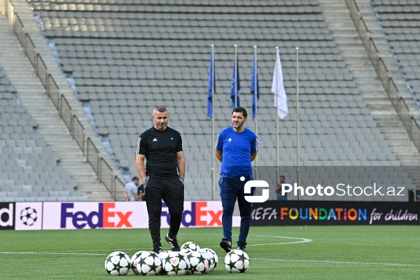 "Qarabağ"ın "Dinamo” ilə baş tutacaq oyundan öncəki mətbuat konfransı və komandanın açıq məşqi