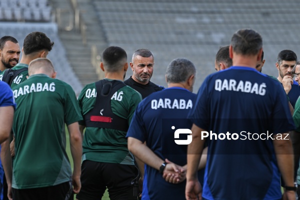 "Qarabağ"ın "Dinamo” ilə baş tutacaq oyundan öncəki mətbuat konfransı və komandanın açıq məşqi