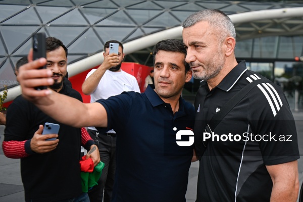 Çempionlar Liqasında qələbə qazanan "Qarabağ"ın qarşılanması