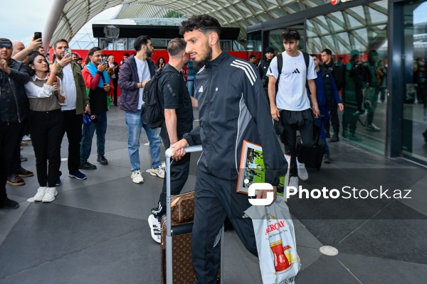 Çempionlar Liqasında qələbə qazanan "Qarabağ"ın qarşılanması