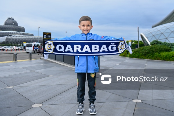 Çempionlar Liqasında qələbə qazanan "Qarabağ"ın qarşılanması