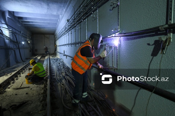 “Bakı Metropoliteni” QSC-nin "qırmızı xəttin "Həzi Aslanov" stansiyasının yenidənqurma işlərinin son mərhələsi