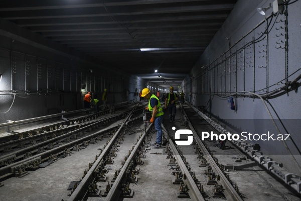 “Bakı Metropoliteni” QSC-nin "qırmızı xəttin "Həzi Aslanov" stansiyasının yenidənqurma işlərinin son mərhələsi