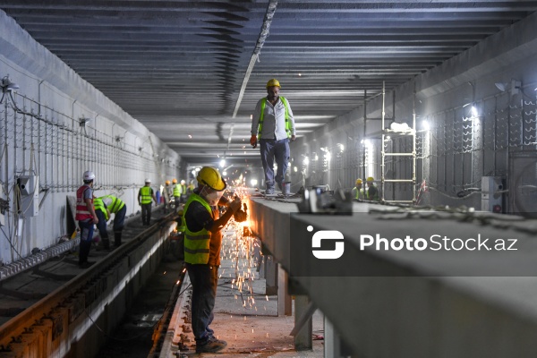 “Bakı Metropoliteni” QSC-nin "qırmızı xəttin "Həzi Aslanov" stansiyasının yenidənqurma işlərinin son mərhələsi