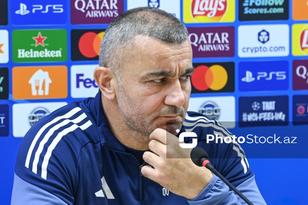 Qurban Qurbanov - "Qarabağ" futbol klubunun mətbuat konfransında