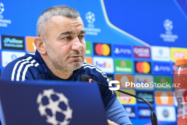Qurban Qurbanov - "Qarabağ" futbol klubunun mətbuat konfransında
