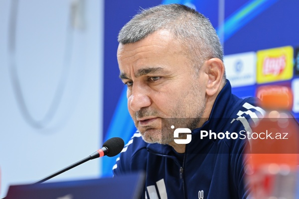 Qurban Qurbanov - "Qarabağ" futbol klubunun mətbuat konfransında