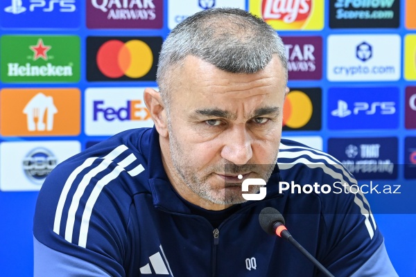 Qurban Qurbanov - "Qarabağ" futbol klubunun mətbuat konfransında