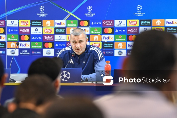 Qurban Qurbanov - "Qarabağ" futbol klubunun mətbuat konfransında