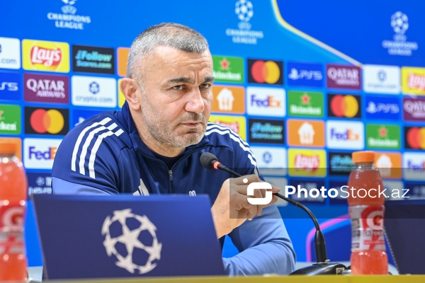 Qurban Qurbanov - "Qarabağ" futbol klubunun mətbuat konfransında