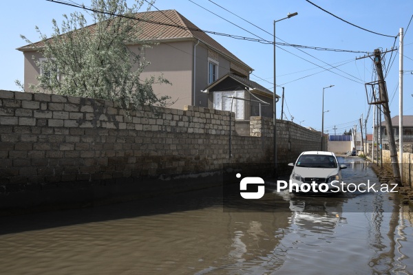 Qrunt suları Şağan qəsəbəsində vətəndaşlar üçün çətinliklər yaradıb