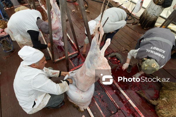Qurban bayramı günlərində xidmət göstərən satış və kəsim məntəqələri