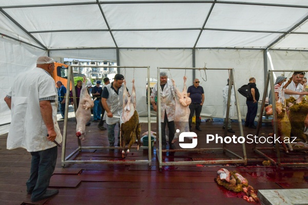 Qurban bayramı günlərində xidmət göstərən satış və kəsim məntəqələri