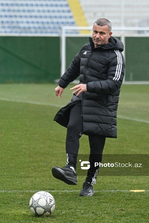 Qurban Qurbanov - "Qarabağ" futbol komandasının açıq məşqində