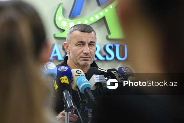 Qurban Qurbanov - “Azərsun Arena”da keçirilən mətbuat konfransında