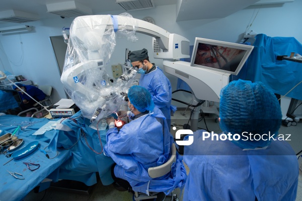 Respublika Neyrocərrahiyyə Xəstəxanasında icra edilən beyin əməliyyatı