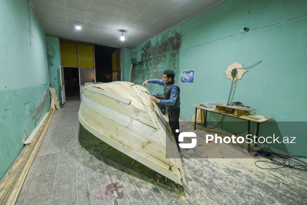 Şabran şəhərində yerləşən qayıq emalatxanası