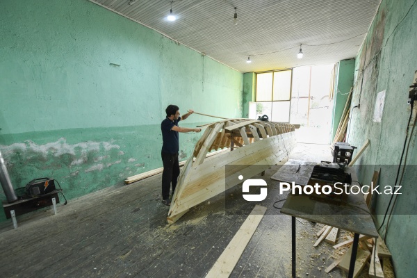 Şabran şəhərində yerləşən qayıq emalatxanası