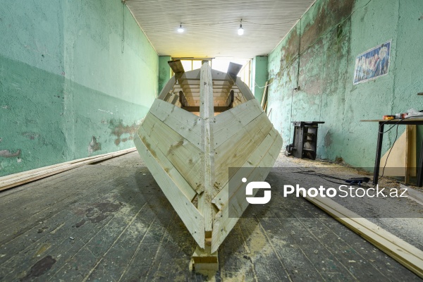 Şabran şəhərində yerləşən qayıq emalatxanası