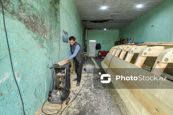 Şabran şəhərində yerləşən qayıq emalatxanası