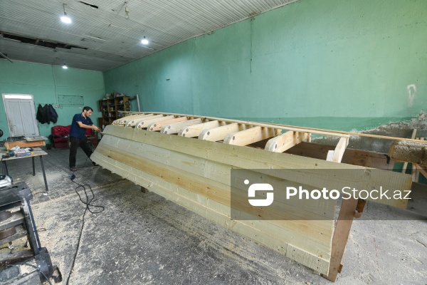 Şabran şəhərində yerləşən qayıq emalatxanası