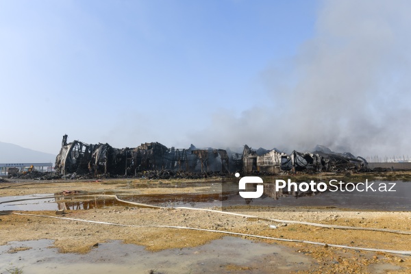 “Sədərək” ticarət mərkəzindəki yanğın məhdudlaşdırılıb