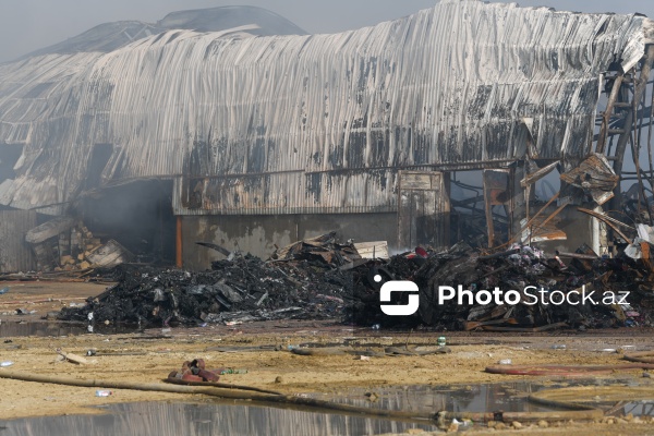 “Sədərək” ticarət mərkəzindəki yanğın məhdudlaşdırılıb