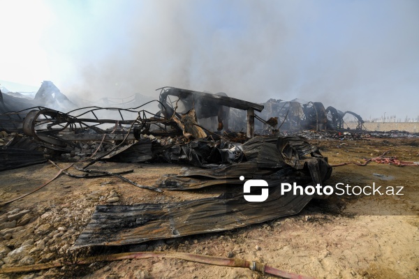 “Sədərək” ticarət mərkəzindəki yanğın məhdudlaşdırılıb
