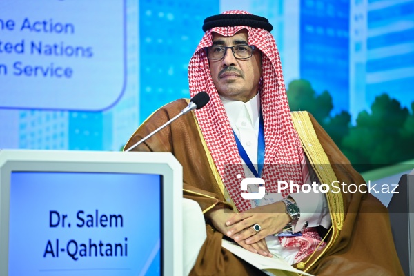 Salem Əl-Qəhtani - “Şəhərlərin bərpası üçün humanitar minatəmizləmə” mövzusunda keçirilən IV Beynəlxalq Konfrans